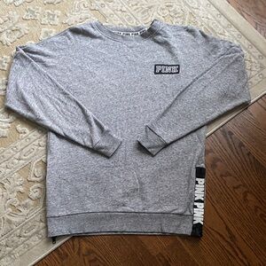 PINK Victoria's Secret Heather Gray Crewneck Sweater